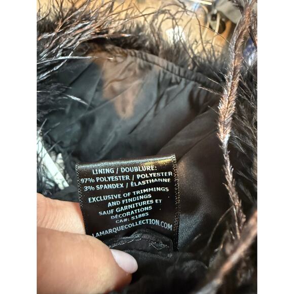 $295 Lamarque Zaina Feather Boustier Small - Picture 8 of 8